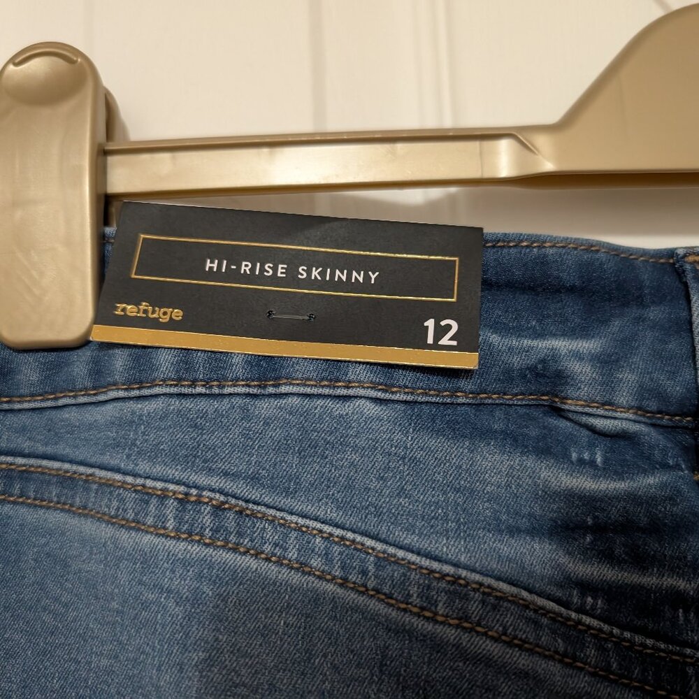 High rise skinny jeans